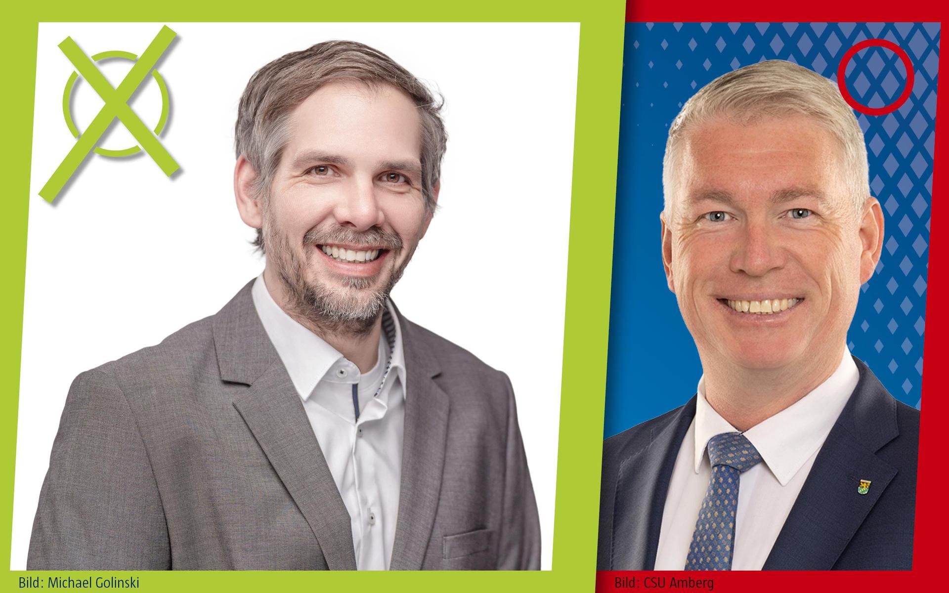 Ergebnis der Stichwahl am 22. März 2026: In Amberg gewinnt Michael Fritz (FW) gegen Stefan Ott (CSU) und wird damit Oberbürgermeister. (Bild: gld)