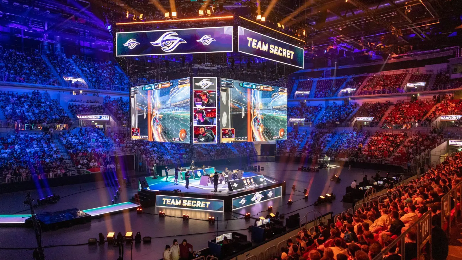 Ein E-Sport-Turnier (zum Spiel Rocket League) in Düsseldorf 2023. (Archivbild) (Bild: Thomas Banneyer/dpa)