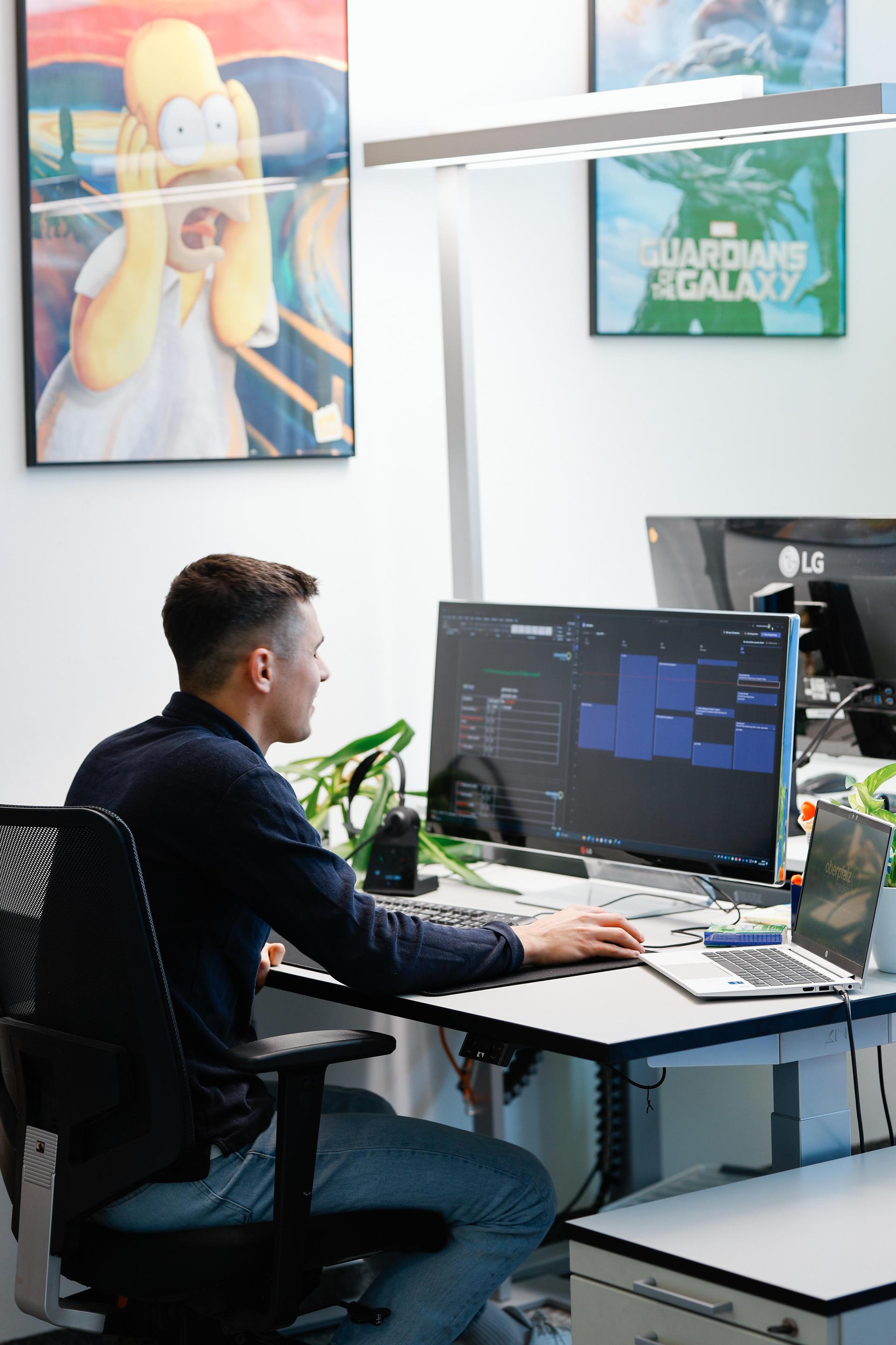 Michael ist Auszubildender zum Fachinformatiker für Systemintegration bei Oberpfalz Medien. (Bild: Johanna Nübler)