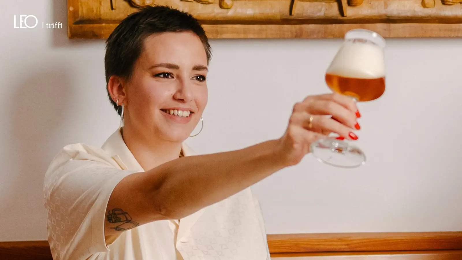 Samira Gietl Bier-Sommelière mit Leidenschaft. (Bild: lolografie)