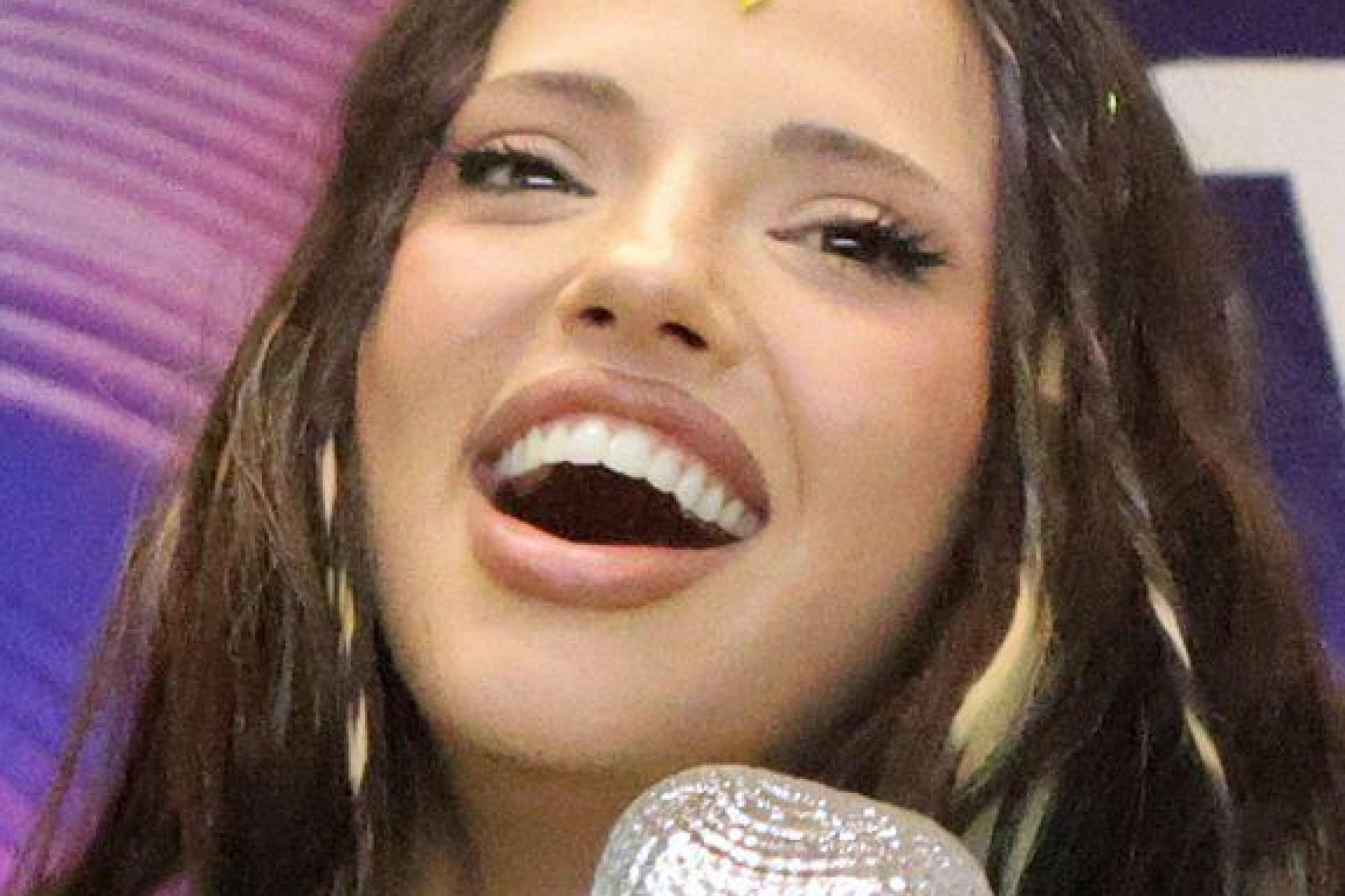 Die Gewinnerin des Eurovision Song Contest (ESC) 2026: Dara aus Bulgarien. (Archivbild) (Bild: Valentina Petrova/AP/dpa)