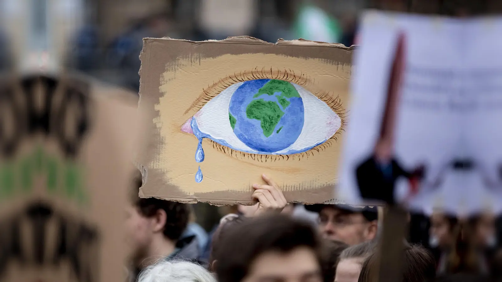 Am Samstag, 28. Februar, rufen 13 Organisationen in Amberg zu einer Klimademo auf. (Symbolbild: Christoph Soeder/dpa )