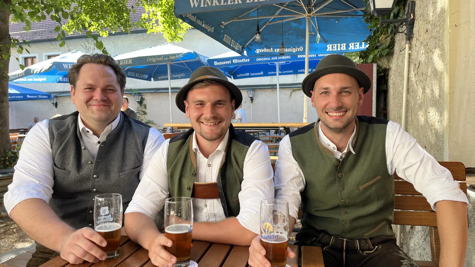 Das „Vilstalecho”: Philipp, Jonas und Daniel. (Bild: knz)