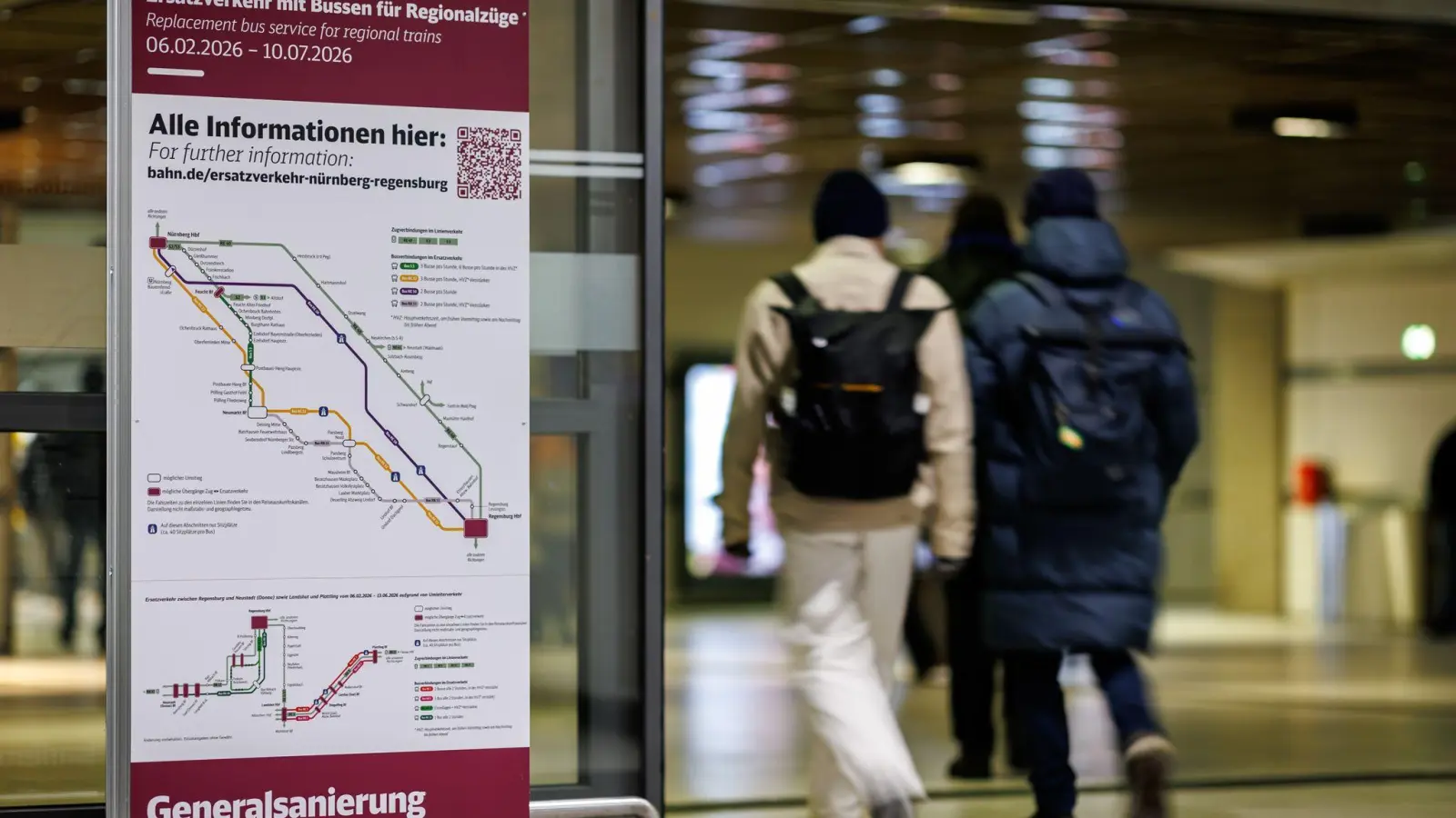 Während der Generalsanierung wird der Fernverkehr über Ingolstadt umgeleitet.  (Bild: Daniel Karmann/dpa)