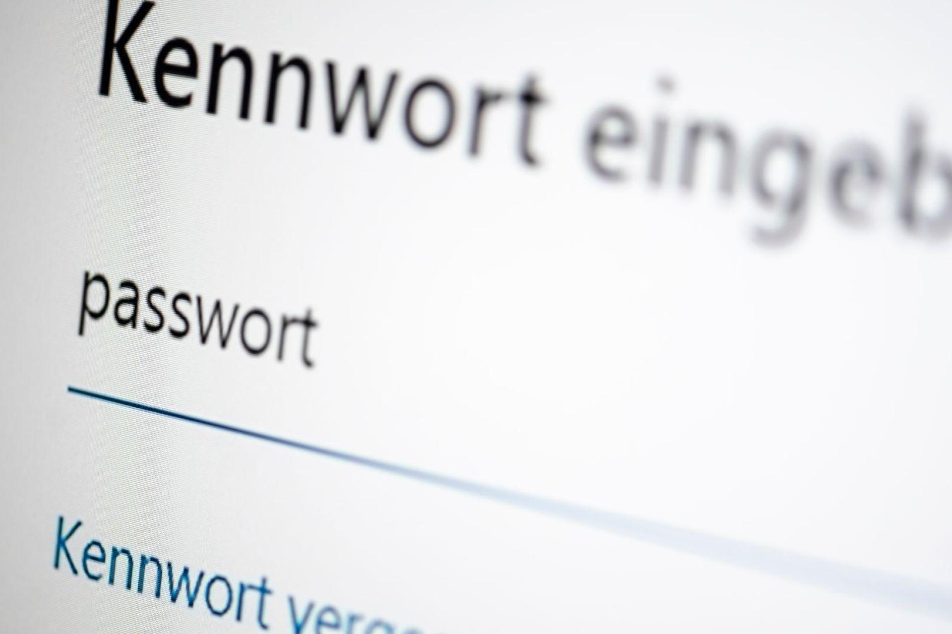 Die Menschen in Deutschland, die sich im Internet bewegen, haben großes Vertrauen in ihre Passwörter, verhalten sich im Alltag aber oft leichtsinnig. (Symbolbild) (Bild: Fabian Sommer/dpa)