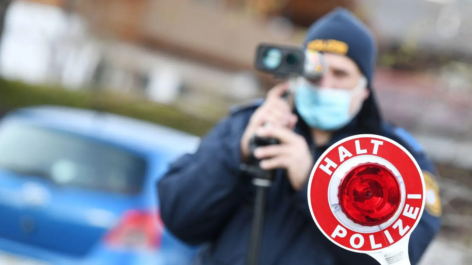 Bei einer Geschwindigkeitskontrolle in Schmidmühlen erwischt die Polizei drei Raser. (Symbolbild: Angelika Warmuth/dpa)