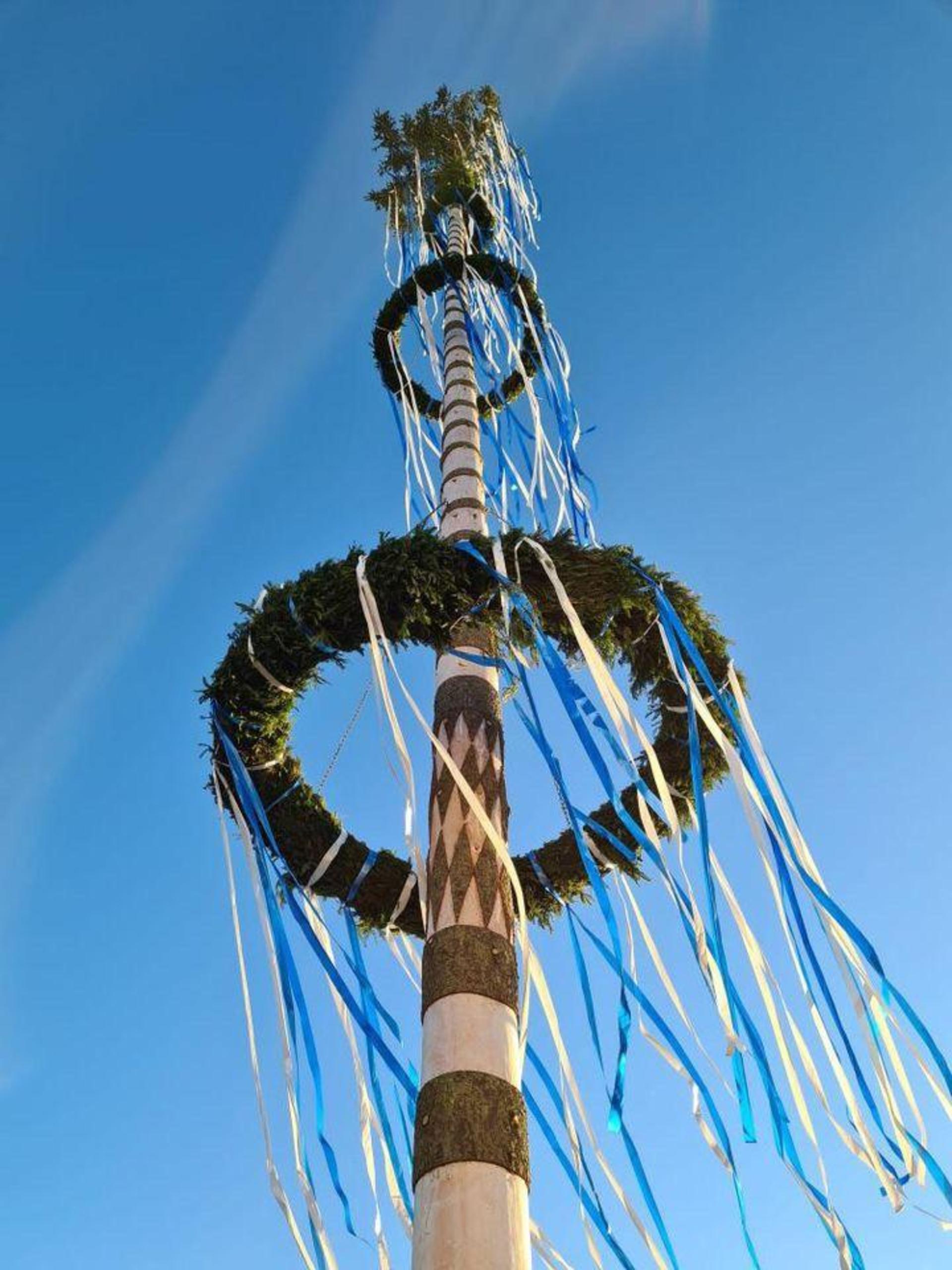 Ein Kirwabaum darf natürlich nirgendwo fehlen.  (Bild: exb/Kirwaverein Poppenricht)