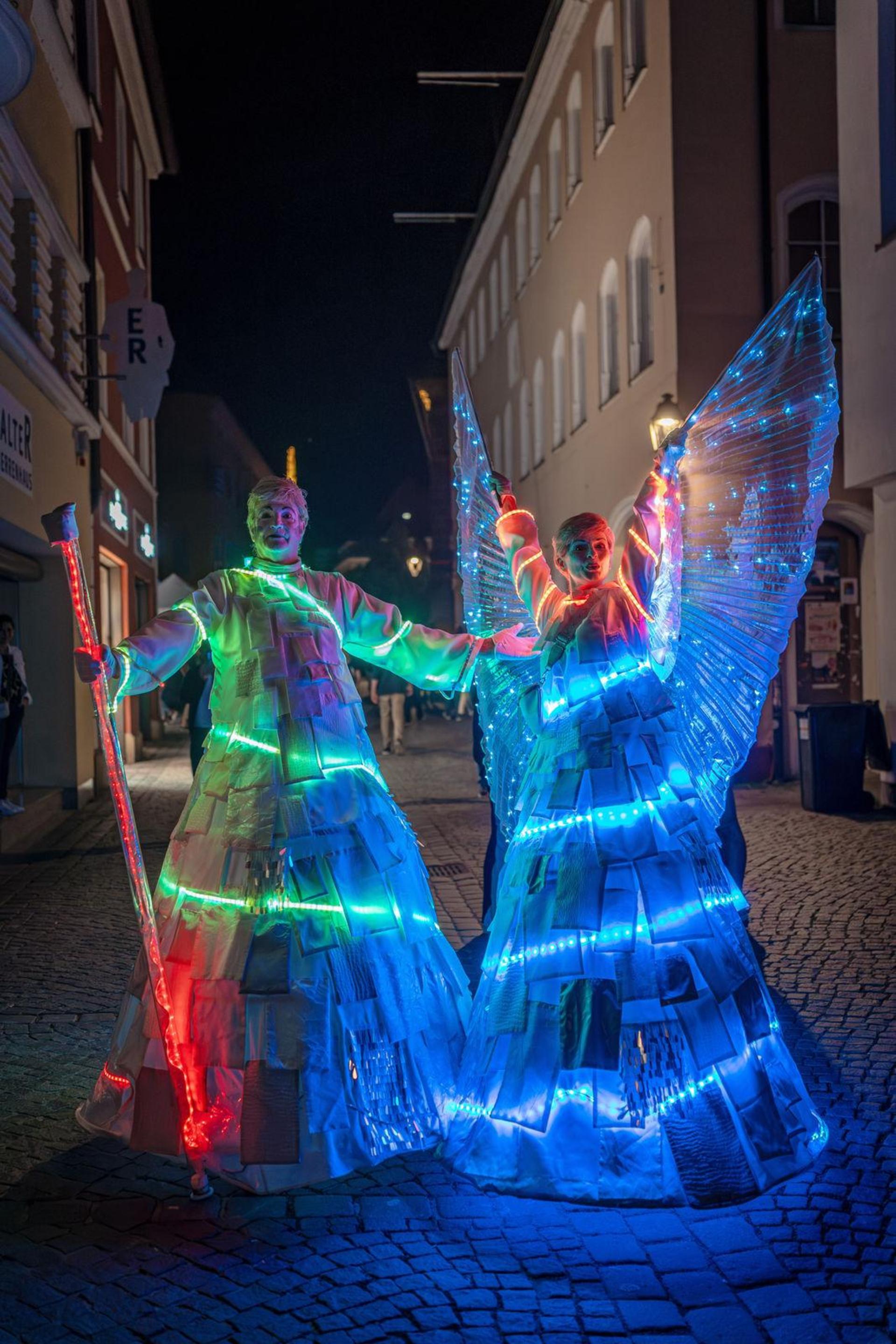 Amberg feiert Altstadtfest und macht die Nacht zum Tag. (Bild: Michael Golinski)